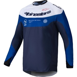 Tricou cross-enduro ALPINESTARS PRO-DURA L Navy/Portocaliu, 5