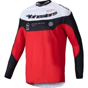 Tricou cross-enduro ALPINESTARS PRO-DURA Negru/Rosu/Alb XXL, 10
