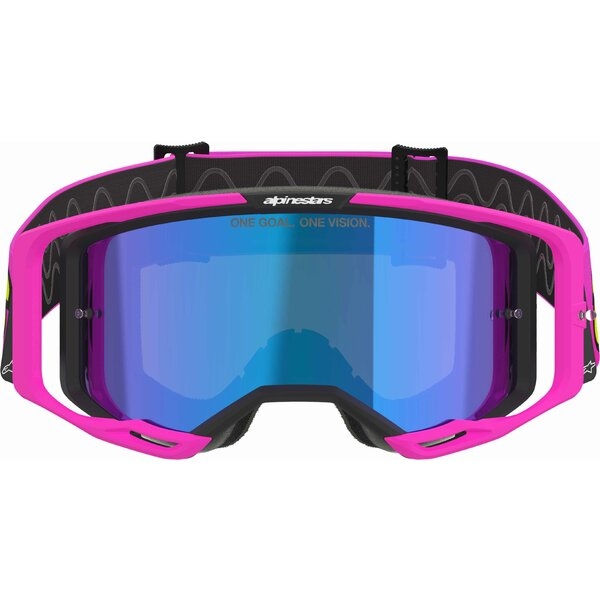 Ochelari cross-enduro ALPINESTARS VISION 8 VISTA GOGGLE Roz/Galben fluo, 4