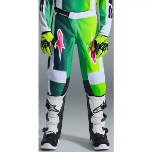 Pantaloni cross-enduro copii Alpinestars Fluid Portl Alb/Albastru 22, 12