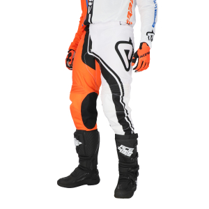 ACERBIS PANTS MX TRACK CONNECTION WHITE/ORANGE s.28, 4