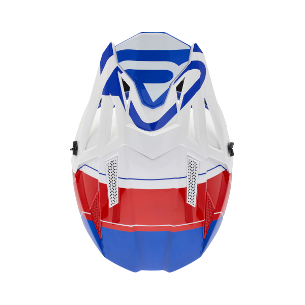 ACERBIS T711 HELMET WHITE/BLUE/RED XS, 2