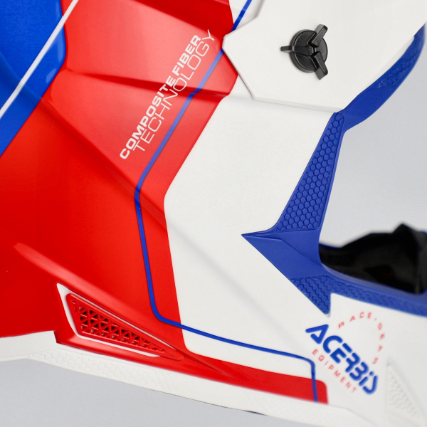 ACERBIS T711 HELMET WHITE/BLUE/RED XS, 7