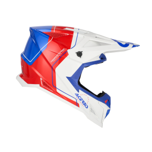 ACERBIS T711 HELMET WHITE/BLUE/RED XS, 3