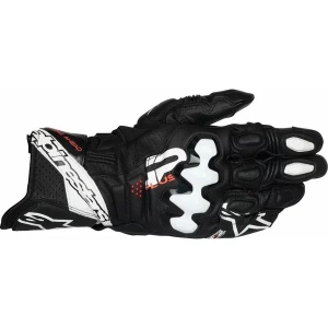 Manusi de piele race ALPINESTARS GP PLUS R V3 L Negru/Alb/Rosu fluo, 14