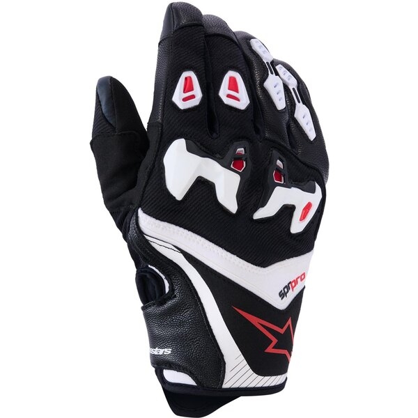 Manusi de piele sport ALPINESTARS SP-R PRO L Albastru/Alb, 5