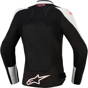 Geaca dama textil de vara ALPINESTARS SMX AIR S Gri/Negru/Coral fluo, 5