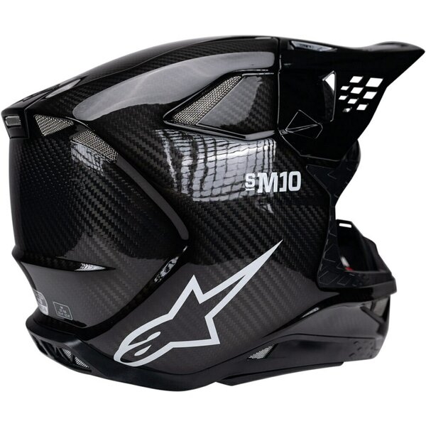 Casca cross-enduro ALPINESTARS SUPERTECH S-M10 CARBON FIM2 2026 Negru S, 3