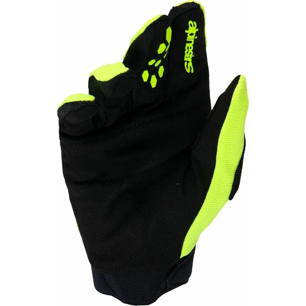 Manusi copii cross-enduro ALPINESTARS FULL BORE V2 YOUTH 3XS Mov/Galben fluo, 2