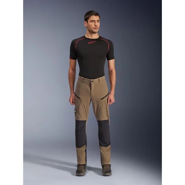 Pantaloni textil ALPINESTARS FLEX-AST EXPLORER S Bej/Negru, 17