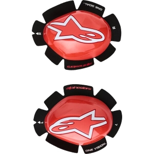 Slidere pentru genunchi ALPINESTARS GP TECH Alb/Negru, 2