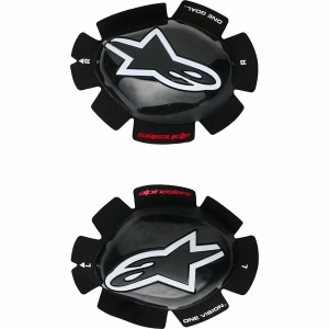 Slidere pentru genunchi ALPINESTARS GP TECH Alb/Negru, 4