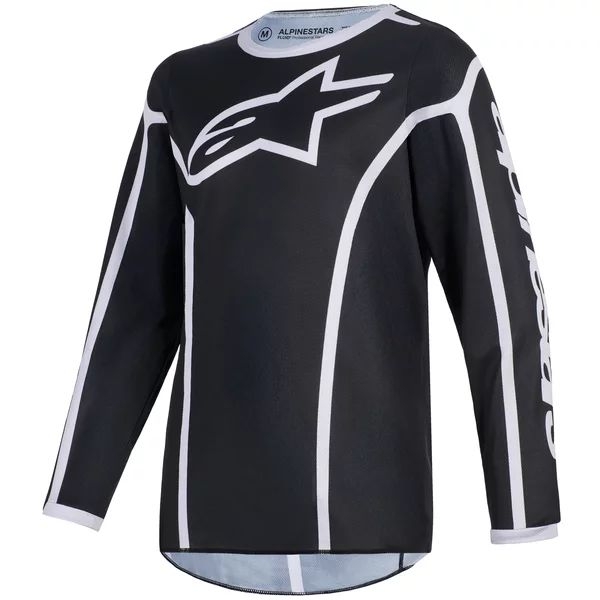 Tricou cross-enduro de copii ALPINESTARS FLUID APEX 2026 M Negru/Gri, 3