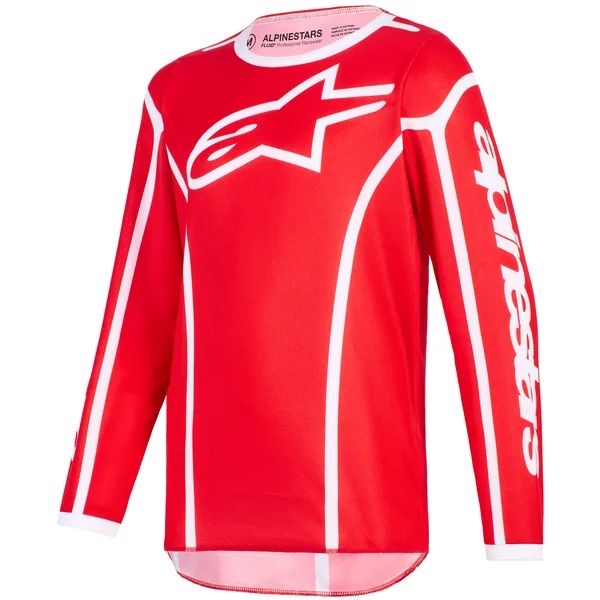 Tricou cross-enduro de copii ALPINESTARS FLUID APEX 2026 M Negru/Gri, 4