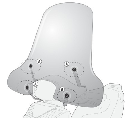 Kit fixare parbriz Sym Symphony A7053A