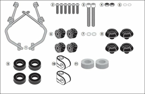 Kit fixare parbriz Sym Symphony A7054A