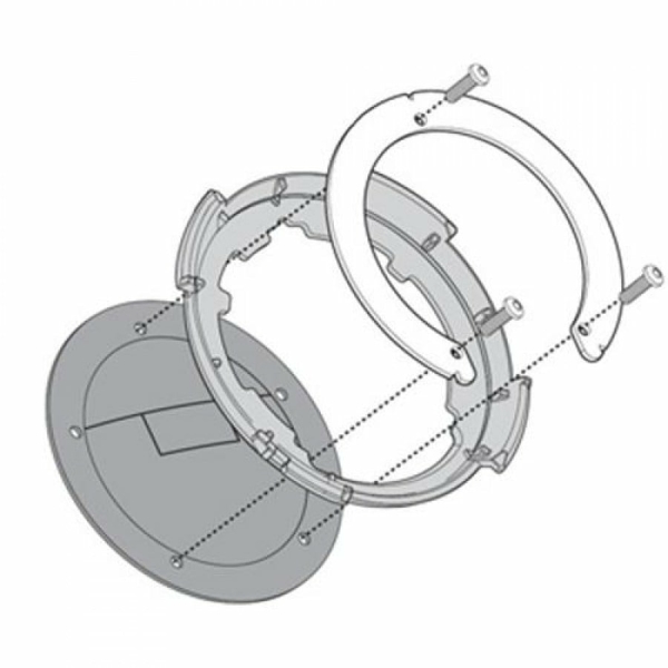 Flansa metalica Givi pentru fixare geanta rezervor BF09