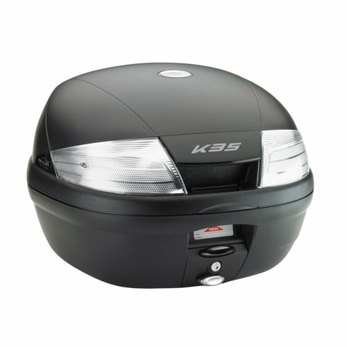 Top Case Kappa Monolock 35 litri negru cu catadioptri fumurii