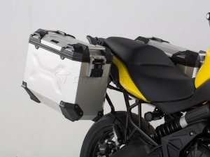 Sistem cutii laterale Trax Adv aluminiu Argintiu. 37 37 l. Kawasaki Versys 650 (15-).