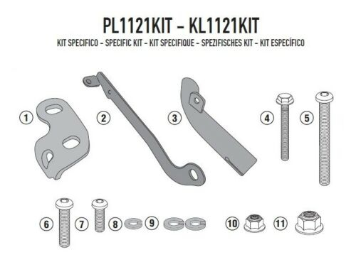 Kit montare Side Case Honda CB 500 X (13   17)