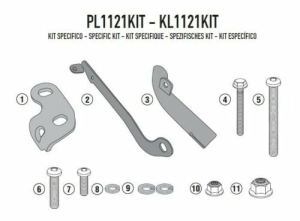 Kit montare Side Case Honda CB 500 X (13   17)