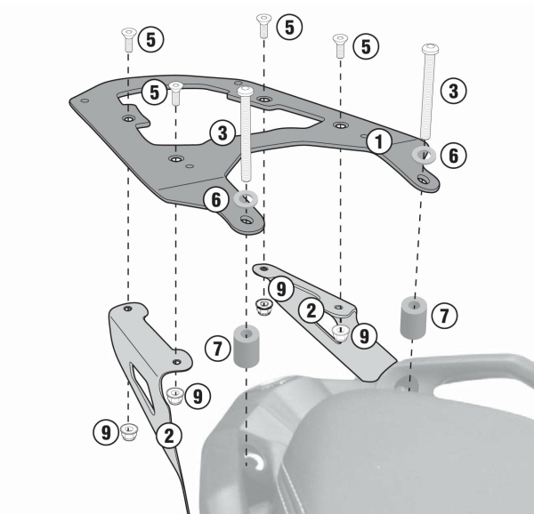 Suport top case Givi BMW C 650 SPORT (16   20)