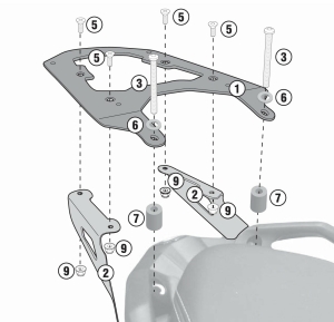 Suport top case Givi BMW C 650 SPORT (16   20)