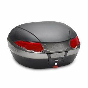 Top case Kappa Monokey 56LT. Negru cu catadioptrii rosi