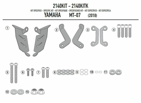 Kit Montaj Suport Yamaha MT-07 (18)