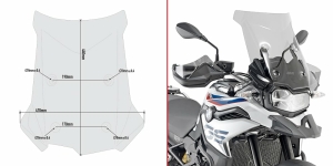 Parbriz fumuriu Givi BMW F 750 GS   F 850 GS (18-)