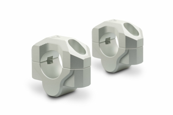 Inaltator ghidon D. 28 mm H 20 mm. argintiu. Milled.