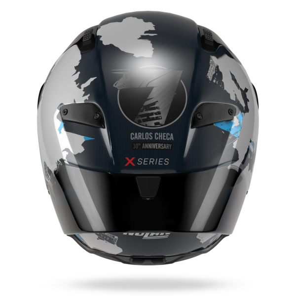 Casca Moto Full-Face X-804 RS Ultra Carbon Checa 30Th Anniversary Special Edition Albastru/Negru, 3