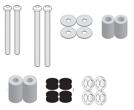 Kit fixare parbriz Givi Sym Joymax Z 300 - 7056DT