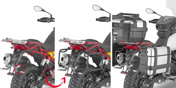 Suport Side Case Givi Monokey Moto Guzzi V85 TT (19-)