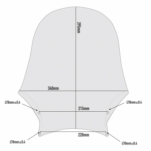 Parbriz Fumuriu Universal Givi Fara Kit De Fixare