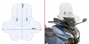 Parbriz Givi Transparent + Deflector Vant Honda Forza 750 (21-)