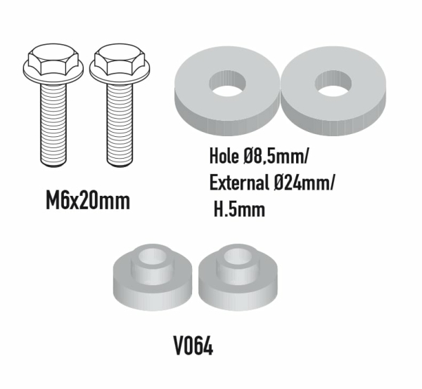 Kit Montare Suport Genti Laterale Textile Givi Fara Suport Top-Case Moto Guzzi V7 850 Stone   Special (21-)