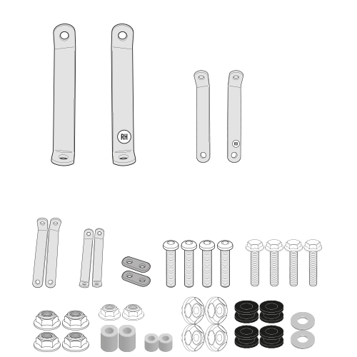 Kit Fixare Parbriz Givi Kymco Agility 50-125-150-200 R16+   Agility S 125 - 440A ; 441A