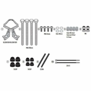Kit fixare parbriz Givi pentru Moto Morini Seiemmezzo STR 650 (22-)