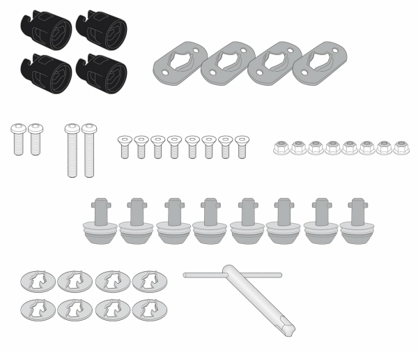Kit Demontare Rapida Givi al Suportilor Valizelor Laterale Harley Davidson Pan America 1250 (21-)