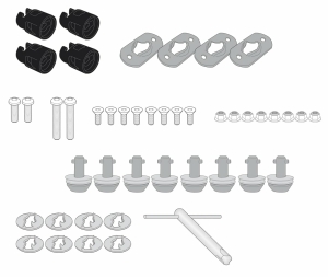 Kit Demontare Rapida Givi al Suportilor Valizelor Laterale Harley Davidson Pan America 1250 (21-)