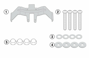 Kit Montare Suport Genti Laterale Textile Givi Fara Suport Top-Case Suzuki GSX S1000 (15-)