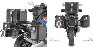 Suport Side Case Givi PL ONE-FIT Ktm 1290 Super Adventure R   S (21-24)