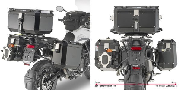 Suport Side Case Givi Monokey Cam-Side Trekker Outback PL ONE-FIT Triumph Tiger 900 (20-24)