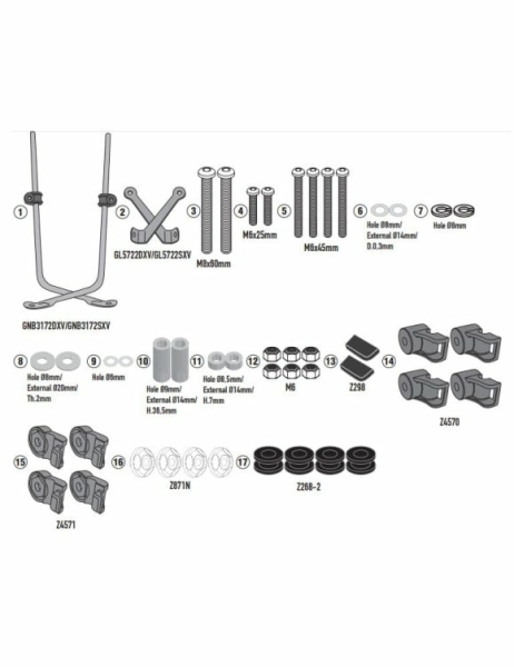 Kit fixare parbriz Peugeot Tweet 50-125-200 Fl Gt Allure (23)