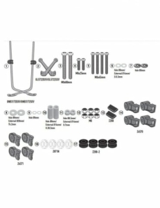 Kit fixare parbriz Givi Kawasaki Eliminator 500 (24)