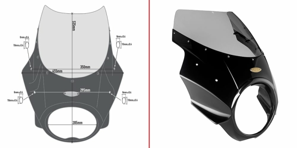 Parbriz fumuriu universal Givi