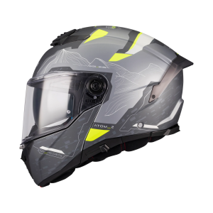 Casca modulabila MT Atom 2 SV Highlands E2 gri mat (ochelari soare integrati) Pinlock Ready - tip viziera: MT-V-35 - M (57/58cm)