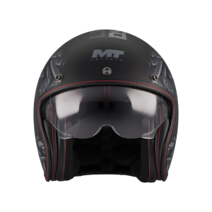 Casca open face motociclete MT Le Mans 2 S SV Pure A1 negru mat (ochelari soare integrati) - omologare noua ECE 22.06 - XXL (63/64cm)