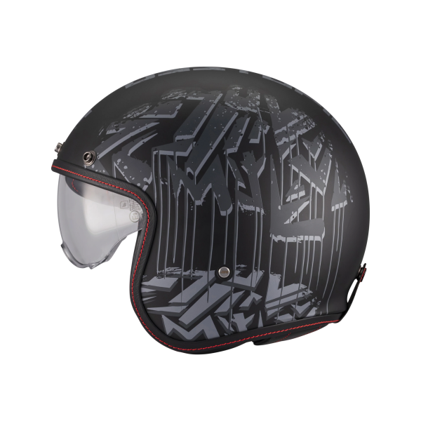 Casca open face motociclete MT Le Mans 2 S SV Pure A1 negru mat (ochelari soare integrati) - omologare noua ECE 22.06 - M (57/58cm), 4